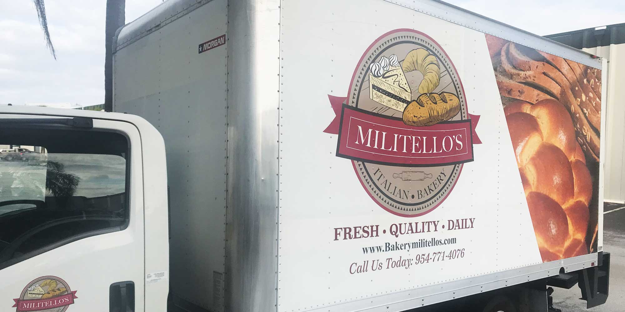 Militello's Italian Bakery delivery truck